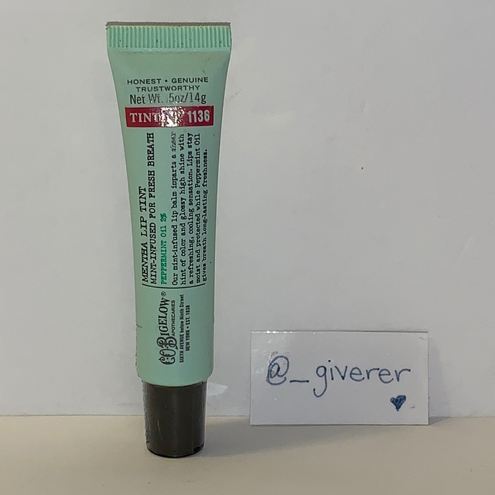 Mentha Lip Tint No 1136 Sealed C.O. Bigelow